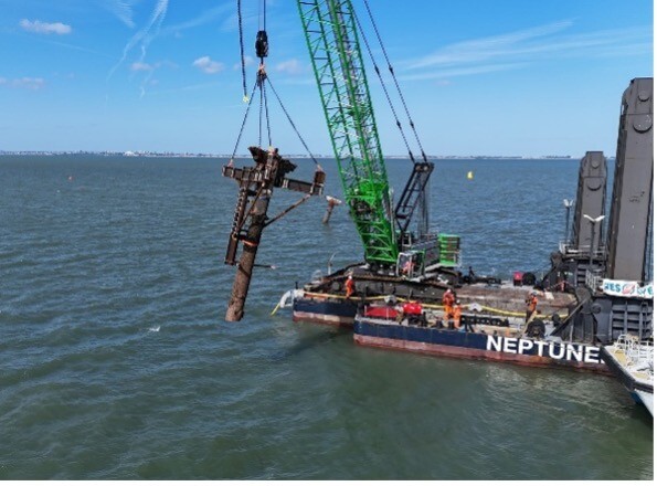 SS Richard Montgomery mast removal diving operation, Seawork Marine Services